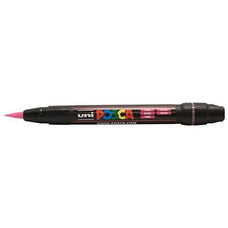 Uni Posca Paint Marker, Brush Tip, PCF-350, Pink, 0.1-1.0mm CX250011