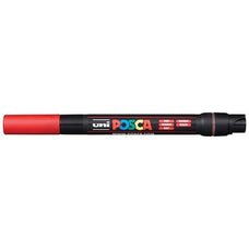 Uni Posca Paint Marker, Brush Tip, PCF-350, Red, 0.1-1.0mm CX250005