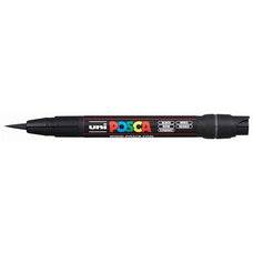 Uni Posca Paint Marker, Brush Tip, PCF-350, White, 0.1-1.0mm CX250003