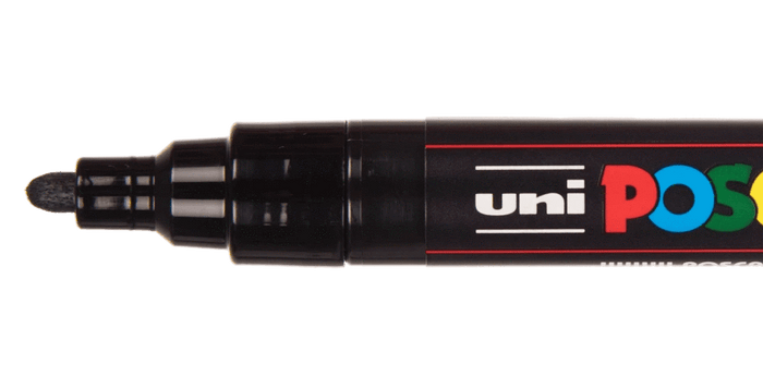 Uni Posca Paint Marker PC-17K, Gold, Extra Broad Chisel Tip 15.0mm CX250184