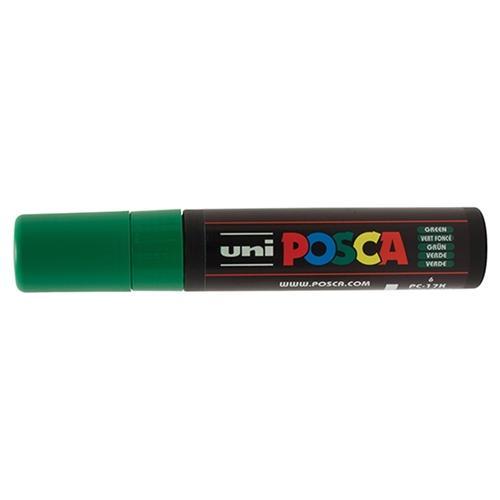 Uni Posca Paint Marker, PC-17K, Green, Extra Broad Chisel Tip, 15.0mm CX250069