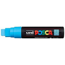 Uni Posca Paint Marker, PC-17K, Light Blue, Extra Broad Chisel Tip, 15.0mm CX250067