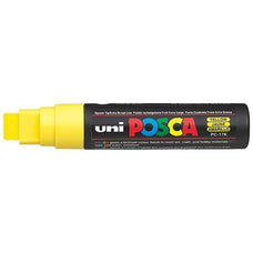 Uni Posca Paint Marker, PC-17K, Yellow, Extra Broad Chisel Tip, 15.0mm CX250065