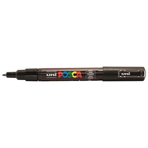 Uni Posca Paint Marker, PC-1M, Black, Extra Fine, 0.7-1.0mm CX250022