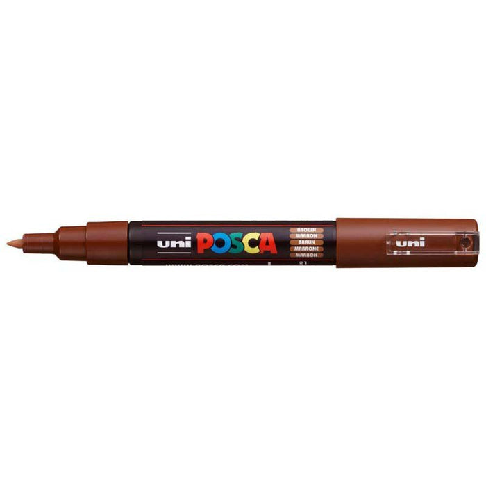 Uni Posca Paint Marker, PC-1M, Brown, Extra Fine, 0.7-1.0mm CX250071