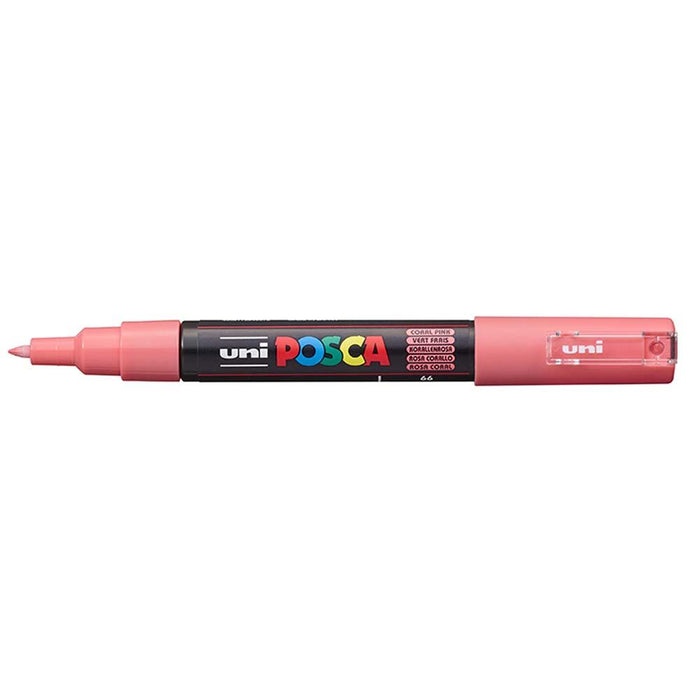 Uni Posca Paint Marker PC-1M, Coral Pink, Extra Fine 0.7-1.0mm CX250001