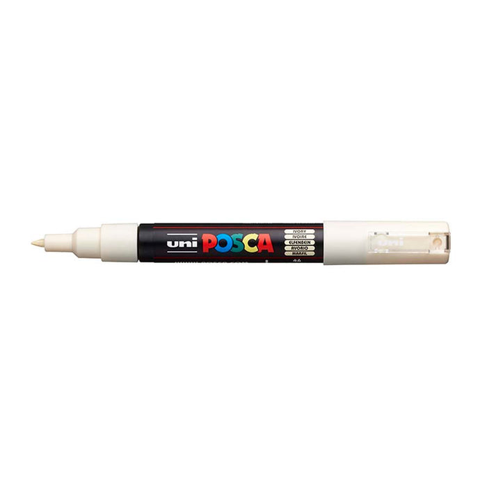 Uni Posca Paint Marker PC-1M, Ivory, Extra Fine 0.7-1.0mm CX249016