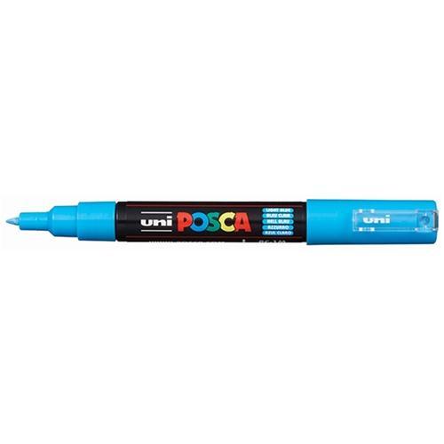 Uni Posca Paint Marker, PC-1M, Light Blue, Extra Fine, 0.7-1.0mm CX250027