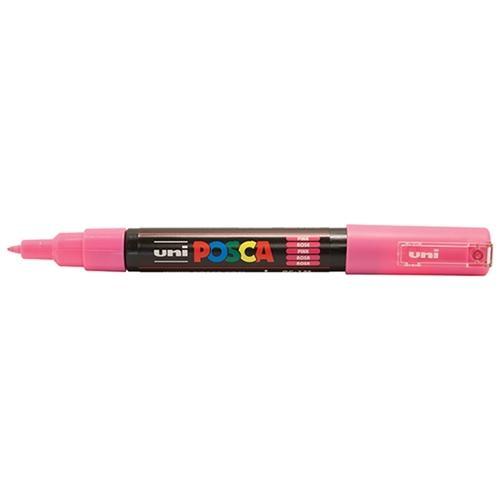 Uni Posca Paint Marker, PC-1M, Pink, Extra Fine, 0.7-1.0mm CX250028