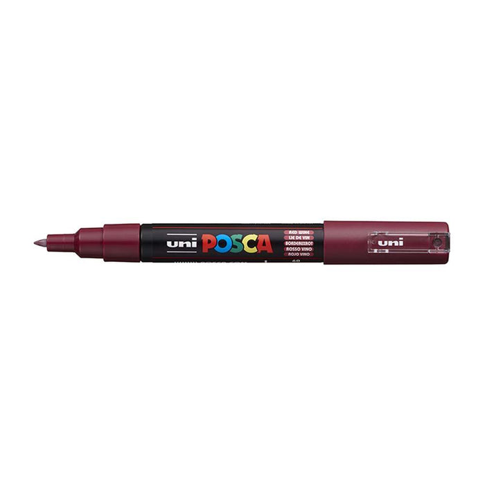 Uni Posca Paint Marker PC-1M, Red Wine, Extra Fine 0.7-1.0mm CX249026