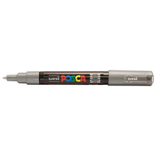 Uni Posca Paint Marker, PC-1M, Silver, Extra Fine, 0.7-1.0mm CX250025