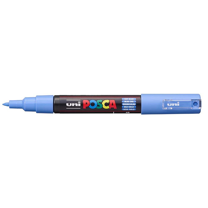 Uni Posca Paint Marker PC-1M, Sky Blue, Extra Fine 0.7-1.0mm CX250192