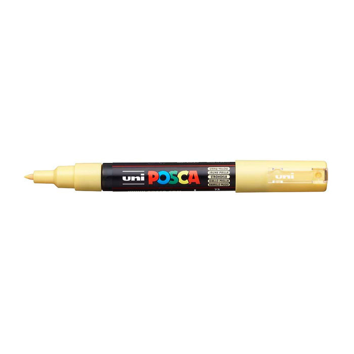 Uni Posca Paint Marker PC-1M, Straw Yellow, 0.7mm Ultra-Fine Round Tip CX250302