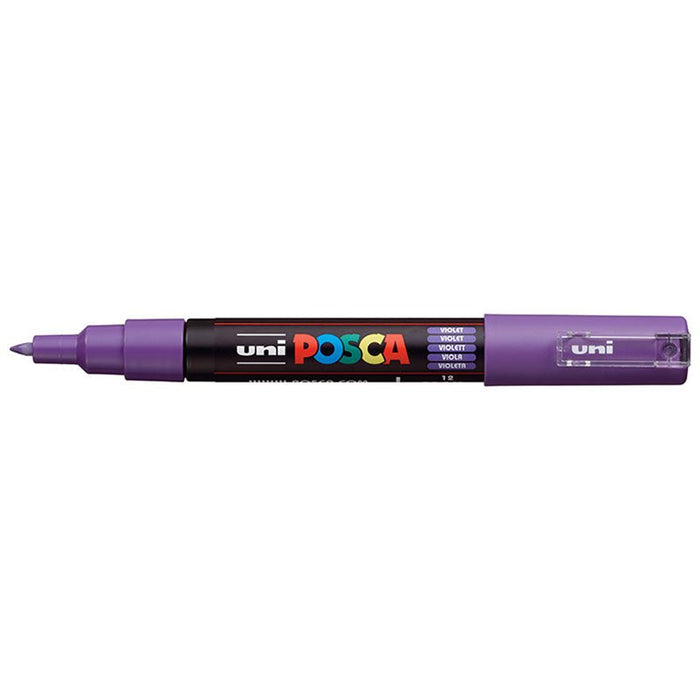 Uni Posca Paint Marker, PC-1M, Violet, Extra Fine, 0.7-1.0mm CX250070