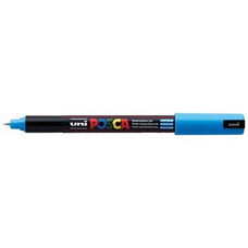 Uni Posca Paint Marker, PC-1MR, Light Blue, Ultra Fine, 0.7mm CX250017