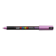 Uni Posca Paint Marker PC-1MR, Metallic Pink, Ultra Fine 0.7mm CX250163
