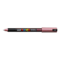 Uni Posca Paint Marker PC-1MR, Metallic Red, Ultra Fine 0.7mm CX250164
