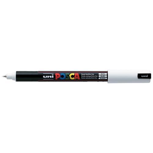 Uni Posca Paint Marker, PC-1MR, White, Ultra Fine, 0.7mm CX250013