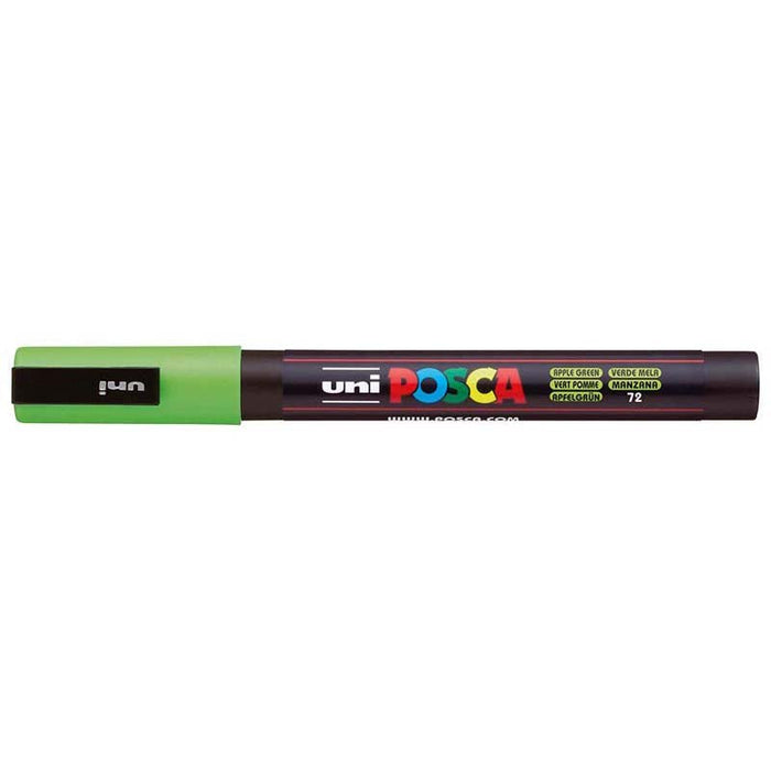 Uni Posca Paint Marker PC-3M, Apple Green, Fine Tip 0.9-1.3mm CX250141
