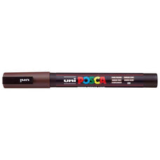 Uni Posca Paint Marker PC-3M, Dark Brown, Fine Tip 0.9-1.3mm CX250147