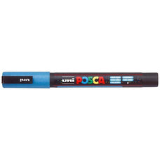 Uni Posca Paint Marker PC-3M, Glitter Light Blue, Fine Tip 0.9-1.3mm CX250150