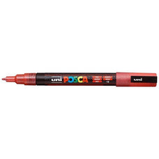 Uni Posca Paint Marker PC-3M, Glitter Red, Fine Tip 0.9-1.3mm CX250151