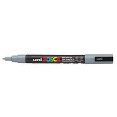Uni Posca Paint Marker, PC-3M, Grey, Fine Tip, 0.9-1.3mm CX250135