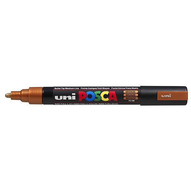 Uni Posca Paint Marker PC-3M, Metallic Bronze, Fine Tip 0.9-1.3mm CX250148