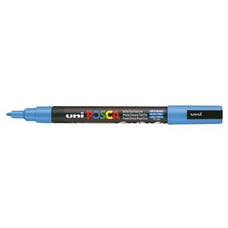 Uni Posca Paint Marker, PC-3M, Sky Blue, Fine Tip, 0.9-1.3mm CX250138