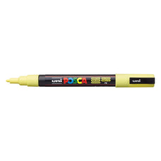 Uni Posca Paint Marker PC-3M, Sunshine Yellow, Fine Tip 0.9-1.3mm CX250198