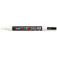 Uni Posca Paint Marker, PC-3M, White, Fine Tip, 0.9-1.3mm CX250033
