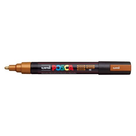 Uni Posca Paint Marker PC-5M, Bronze, Medium Bullet Tip 1.8-2.5mm CX250174