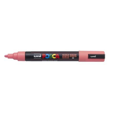 Uni Posca Paint Marker PC-5M, Coral Pink, Medium Bullet Tip 1.8-2.5mm CX250169