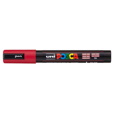 Uni Posca Paint Marker PC-5M, Dark Red, Medium Bullet Tip 1.8-2.5mm CX1000947