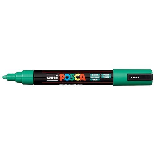 Uni Posca Paint Marker, PC-5M, Green, Medium Bullet Tip, 1.8-2.5mm CX250051