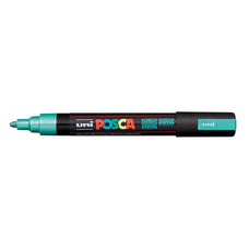 Uni Posca Paint Marker PC-5M, Metallic Green, Medium Bullet Tip 1.8-2.5mm CX249045