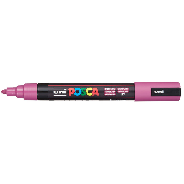 Uni Posca Paint Marker PC-5M, Raspberry, Medium Bullet Tip 1.8-2.5mm CX249305
