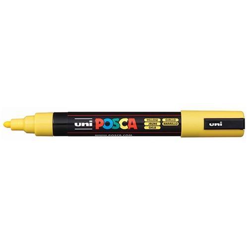 Uni Posca Paint Marker, PC-5M, Yellow, Medium Bullet Tip, 1.8-2.5mm CX250046
