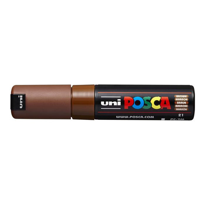 Uni Posca Paint Marker PC-7M, Brown, Bold Bullet Tip 4.5-5.5mm CX250175