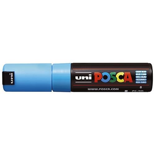 Uni Posca Paint Marker, PC-7M, Light Blue, Bold Bullet Tip, 4.5-5.5mm CX249829