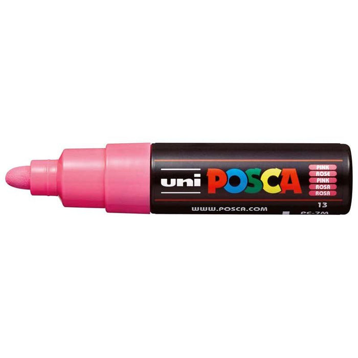 Uni Posca Paint Marker, PC-7M, Pink, Bold Bullet Tip, 4.5-5.5mm CX249828