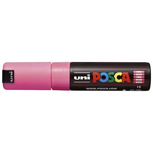 Uni Posca Paint Marker, PC-7M, Pink, Bold Bullet Tip, 4.5-5.5mm CX249828