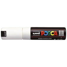 Uni Posca Paint Marker, PC-7M, White, Bold Bullet Tip, 4.5-5.5mm CX249832