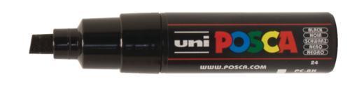 Uni Posca Paint Marker, PC-8K, Black, Chisel Tip, 8.0mm CX250053