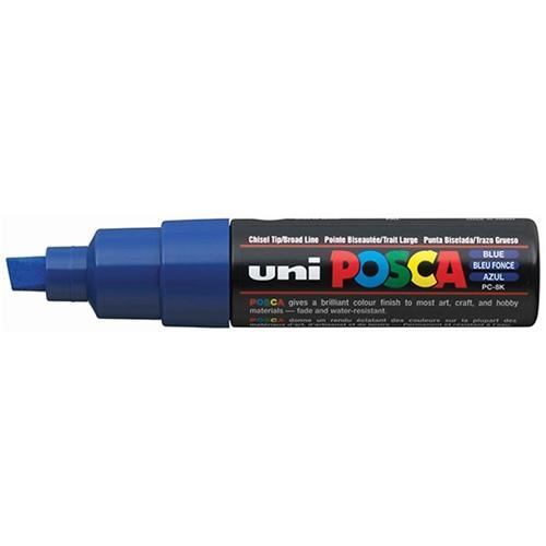 Uni Posca Paint Marker, PC-8K, Blue, Chisel Tip, 8.0mm CX250058