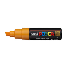 Uni Posca Paint Marker PC-8K, Bright Yellow, Chisel Tip 8.0mm CX249055