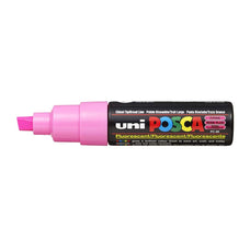 Uni Posca Paint Marker PC-8K, Fluoro Pink, Chisel Tip 8.0mm CX249073
