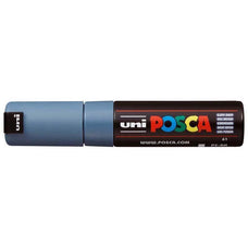 Uni Posca Paint Marker PC-8K, Grey, Chisel Tip 8.0mm CX250179