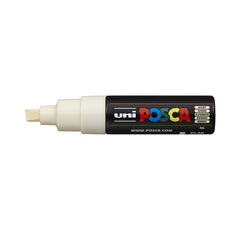 Uni Posca Paint Marker PC-8K, Ivory, Chisel Tip 8.0mm CX249090
