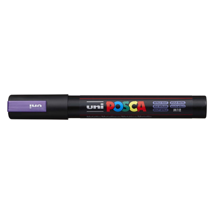 Uni Posca Paint Marker PC-8K, Metallic Violet, Chisel Tip 8.0mm CX249106